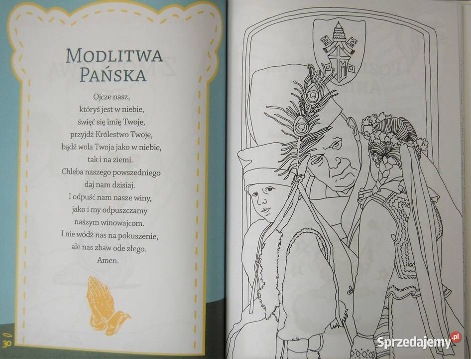 Modlitewnik dzieci kolorowanka zawieszka Anioł Książki dla dzieci Książki i Podręczniki Lublin
