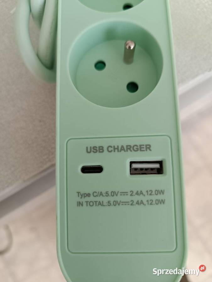 Listwa zasilająca Hykker 15m 5 gniazd 2xUSB 12 W Części i akcesoria Kędzierzyn-Koźle
