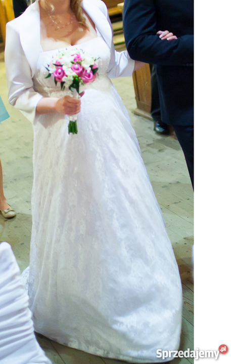 Suknia Ślubna Również Ciążowa Rozmiar 40(L) Zielona Góra sprzedam