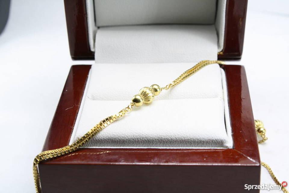 Elegancki długi złoty łańcuszek naszyjnik próba śląskie Katowice