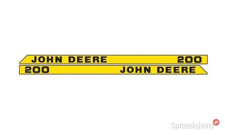 Naklejki naklejka oklejenie JOHN DEERE 200 mazowieckie Janików sprzedam
