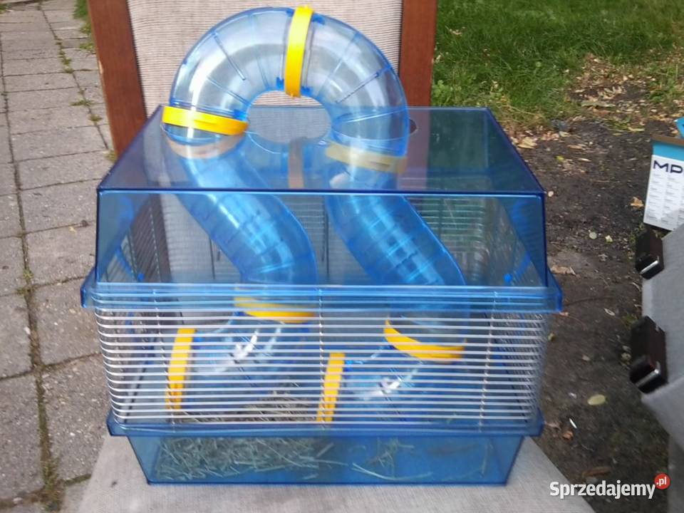 Klatka z tunelem i wybiegiem chomika Stan Knurów