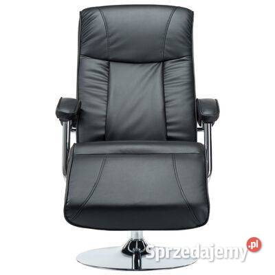 vidaXL Fotel telewizyjny czarny sztuczna Warszawa