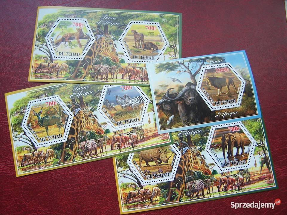 Czad 2014 MNH Fauna Dzikie Zwierzęta Afryki Tychy