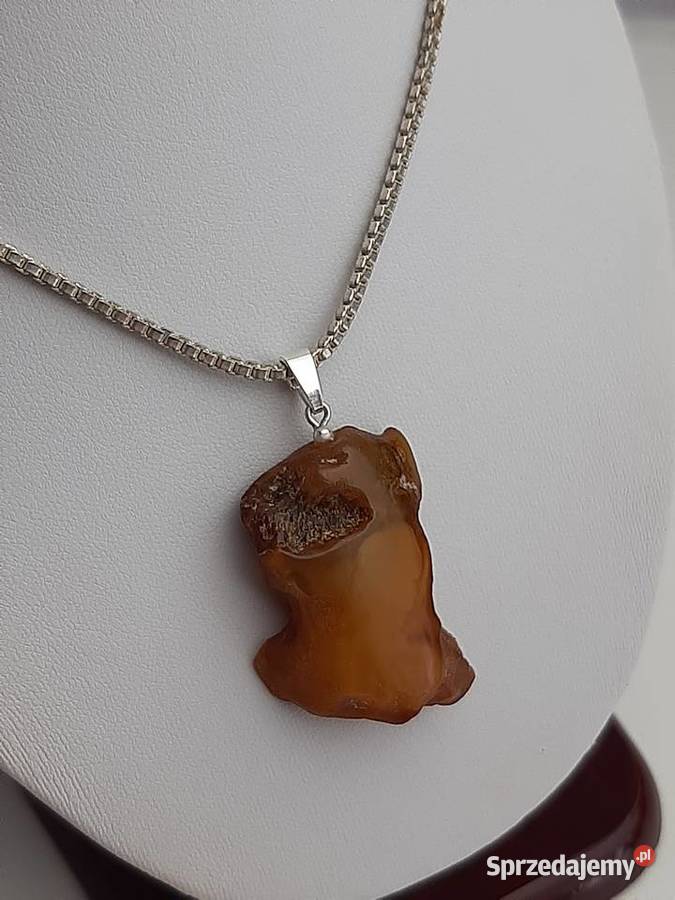 zawieszka z bursztynem srebrne Toruń sprzedam