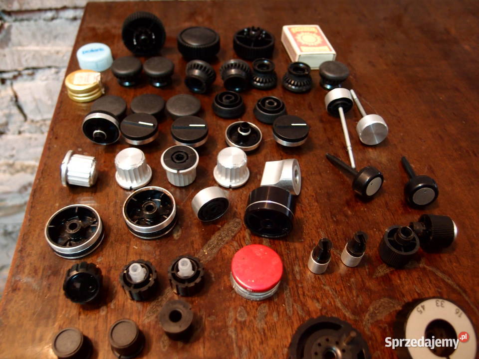 pokrętła gałki przyciski PRL radioodbiorników Łódź sprzedam
