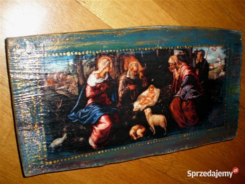 Obrazek na desce decoupage obrazek Boże