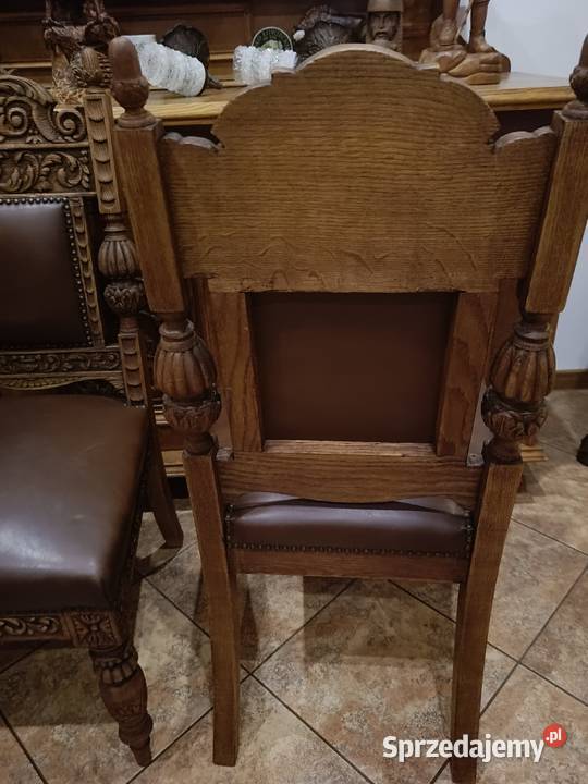 Antyczne krzesła neorenesansowe Lipno