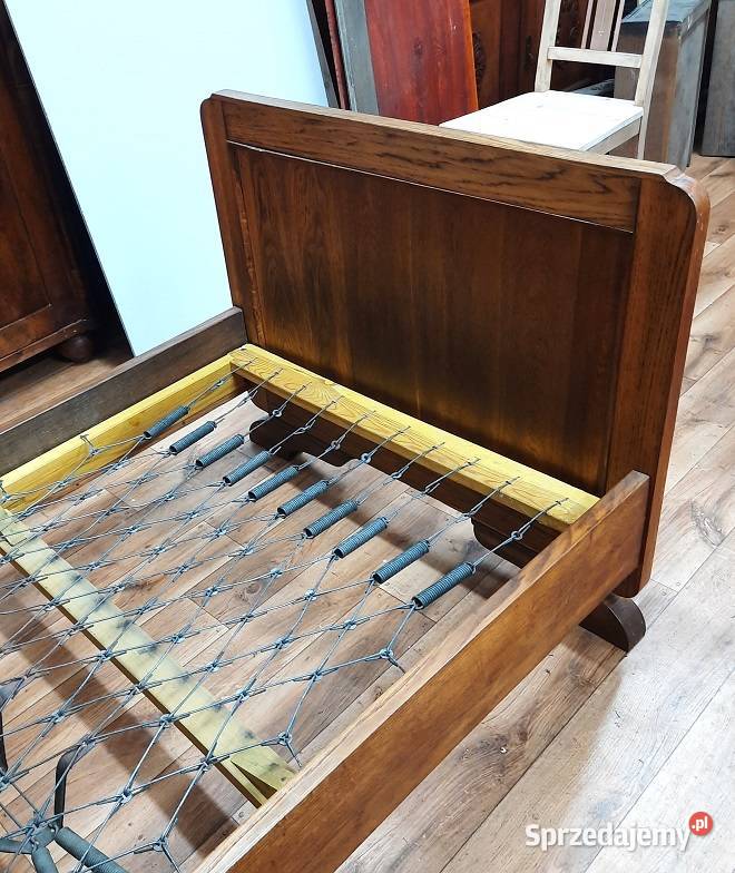 Stare Dębowe Łóżko Secesyjne AntykiMarki mazowieckie sprzedam