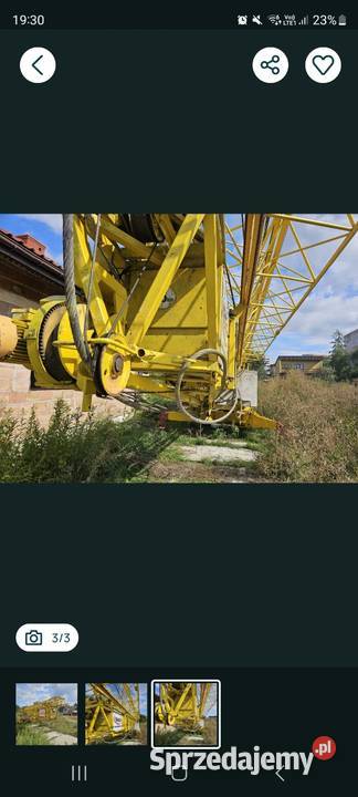 Żuraw Liebherr 24m AKTUALNE UDT Pełna nie Nowy Sącz