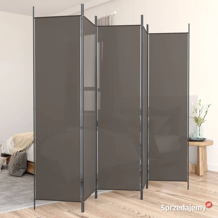 Parawan 5panelowy antracytowy250x220 tkanina Warszawa