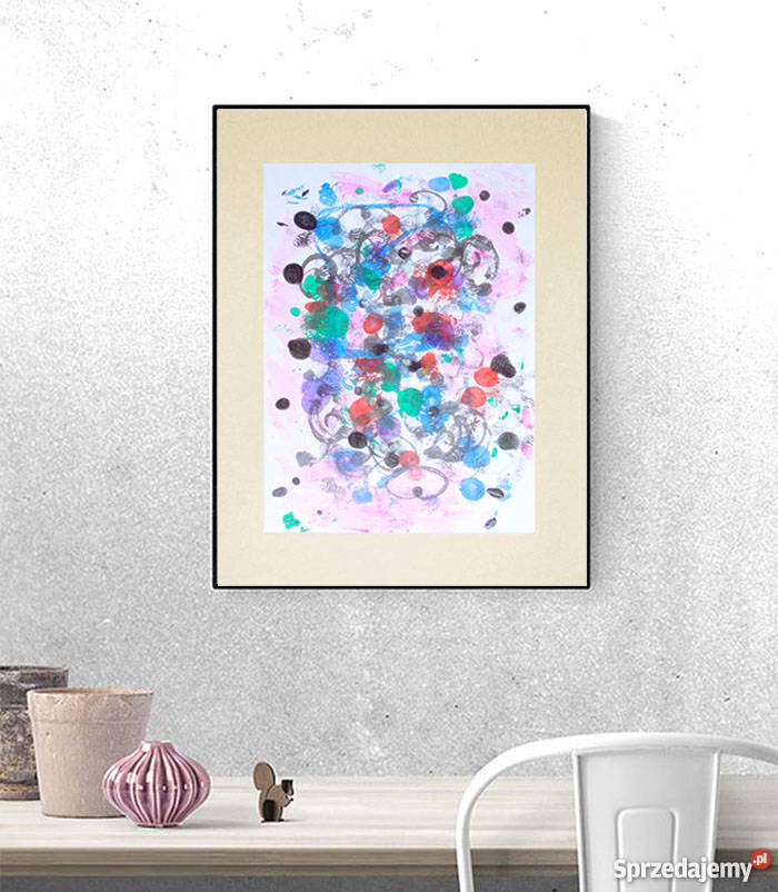 nowoczesna dekoracja abstrakcyjna grafika