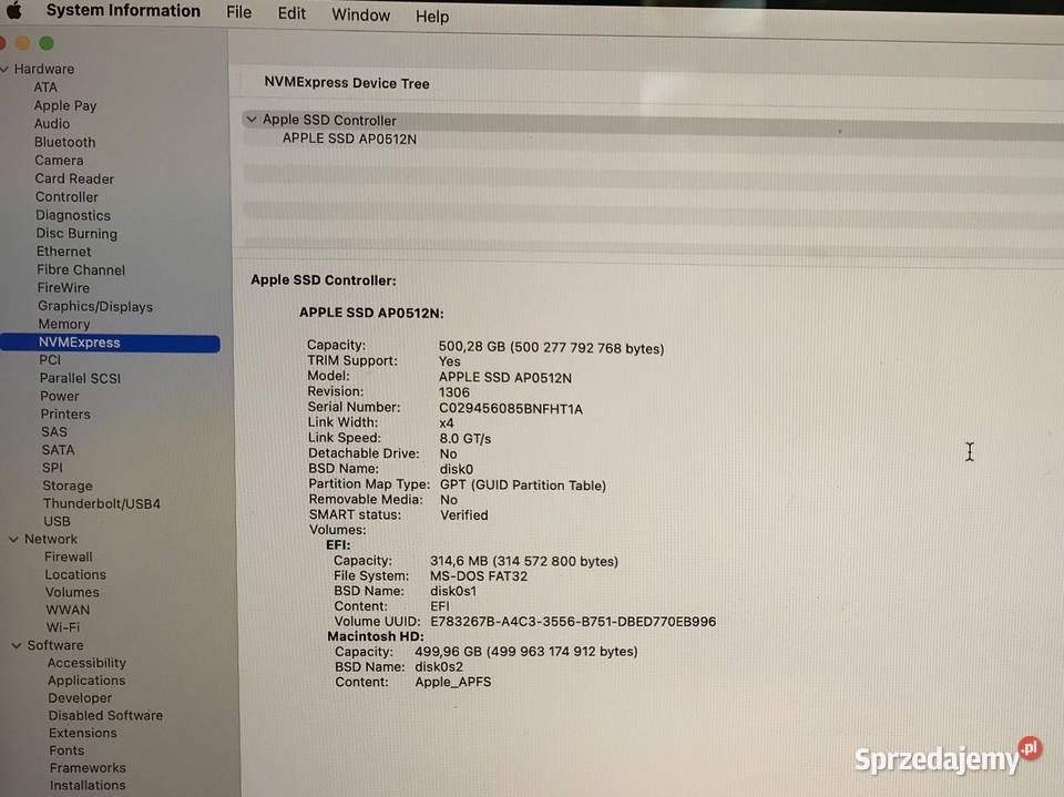 Apple MacBook Pro 16 A2141 i7 16512GB SSD Radeon Warszawa