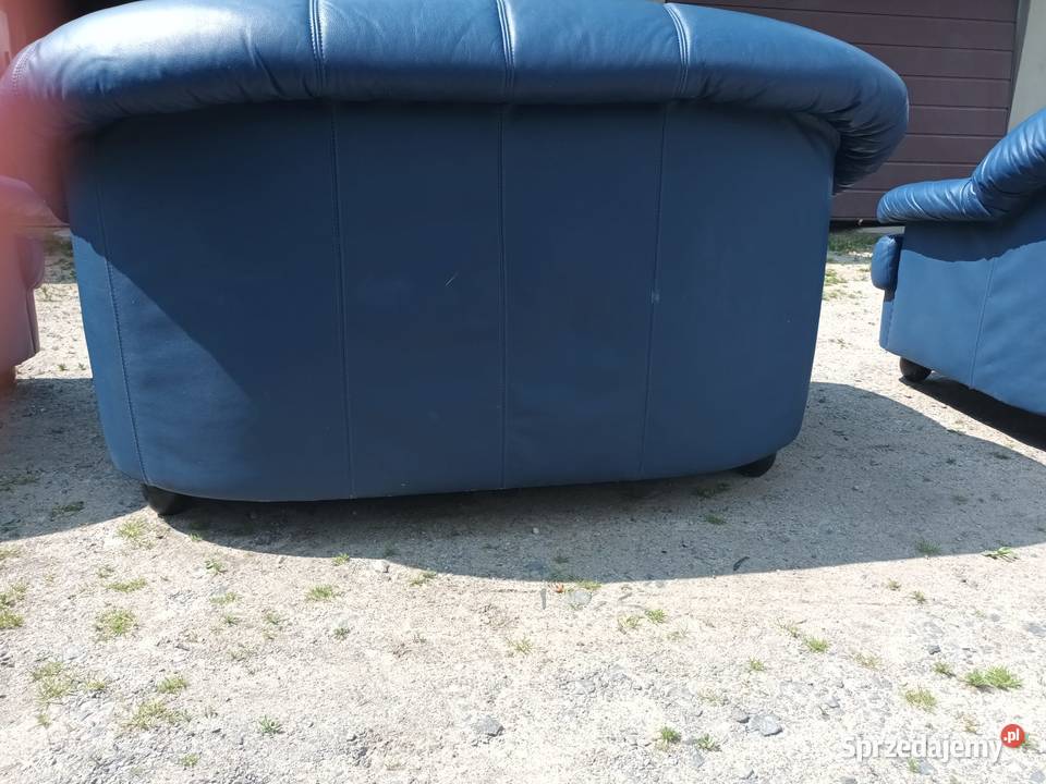 Kanapa sofy skórzane komplet 3 Lubin sprzedam