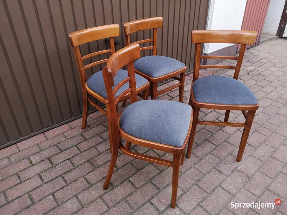 Krzesła PRL Vintage Komplet 4 Sztuki Renowacji Swarzędz sprzedam