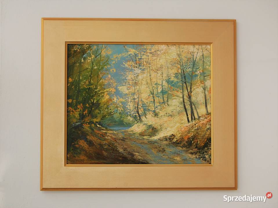 Wąwóz Kazimierz Dolny pejzaż obraz olejny Lublin