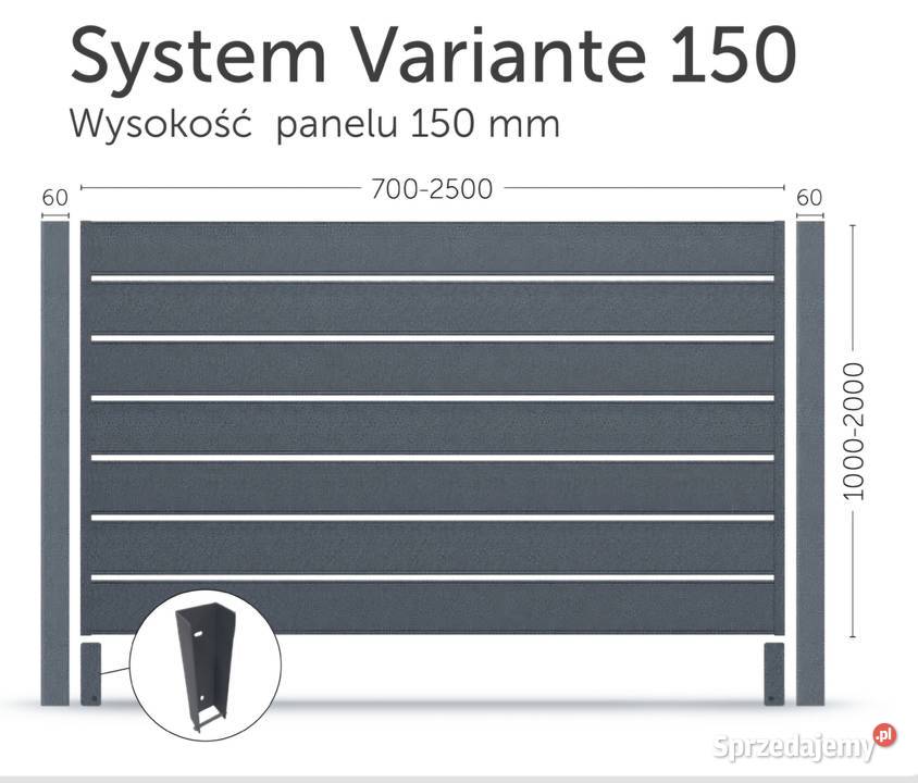 Przęsło ogrodzeniowe Variante 150 Piotrowiec