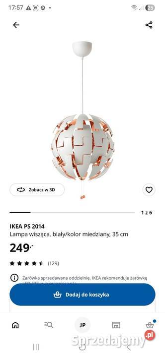 Lampa sufitowa ikea Dom i Ogród Borowa