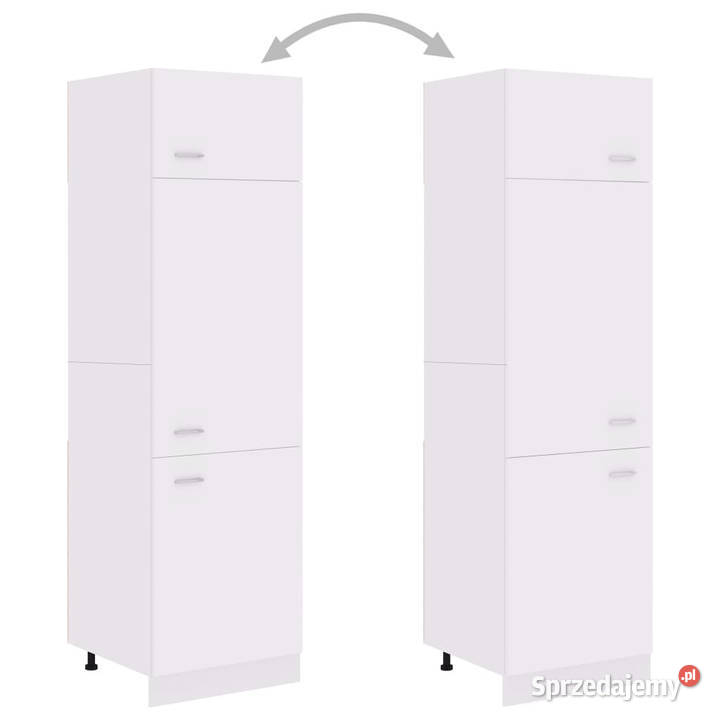 Szafka na lodówkę biała 60x57x207 materiał Warszawa