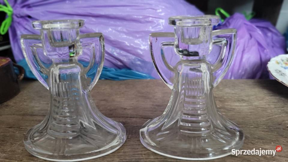 Stare świeczki szkło podlaskie Ciechanowiec