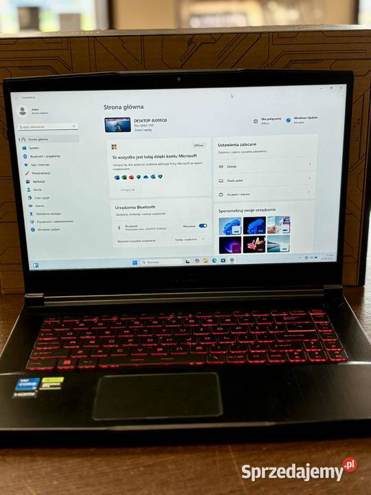 Laptop MSI GF63 Thin 12VE264 156 Intel Core i5 Elbląg sprzedam