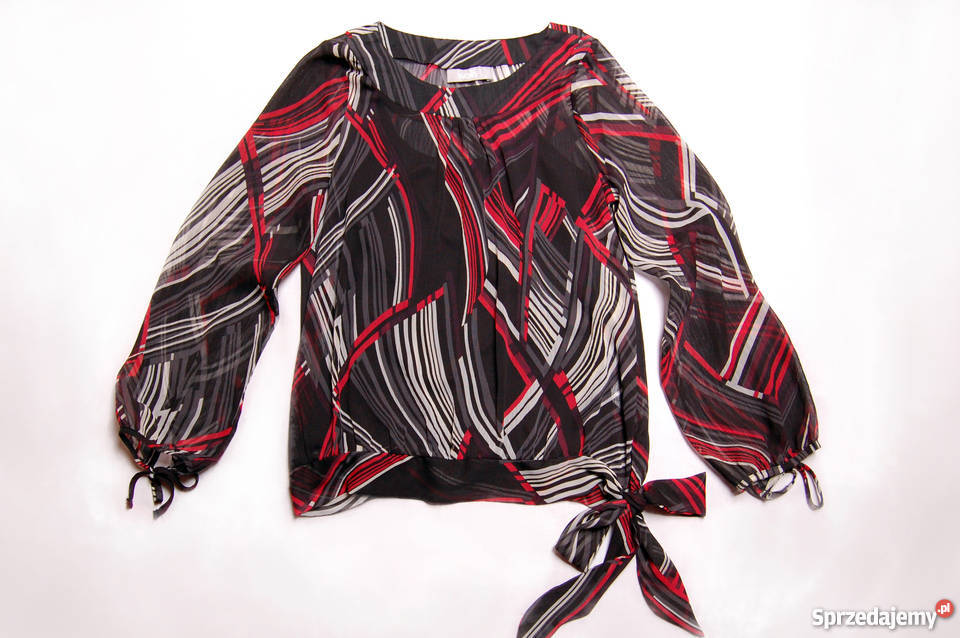 Wallis 36 S elegancka bluzka mgiełka długi rękaw Lublin