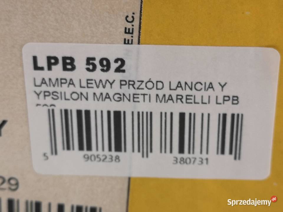 LAMPA LEWY PRZÓD LANCIA YSPILON 19952003 NOWA