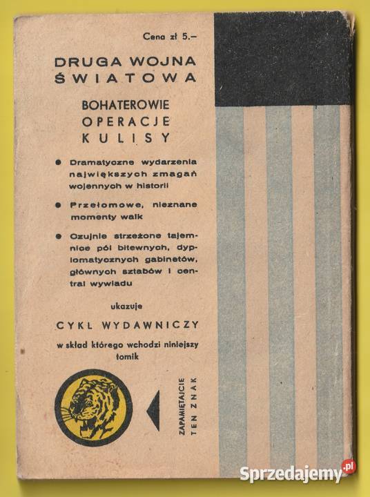 ŻÓŁTY TYGRYS KSIĘSTWO SS 1966 Łódź