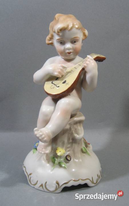 Figurynka Porcelanowa von Schierholz Plaue Putto Warszawa