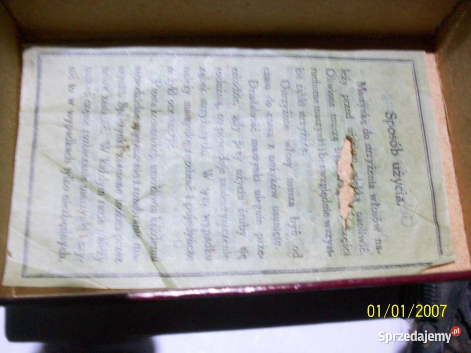 maszynka stara do strzyżenia dolnośląskie sprzedam