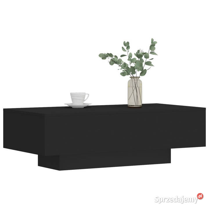 Stolik kawowy czarny 100x495x31 materiał Warszawa