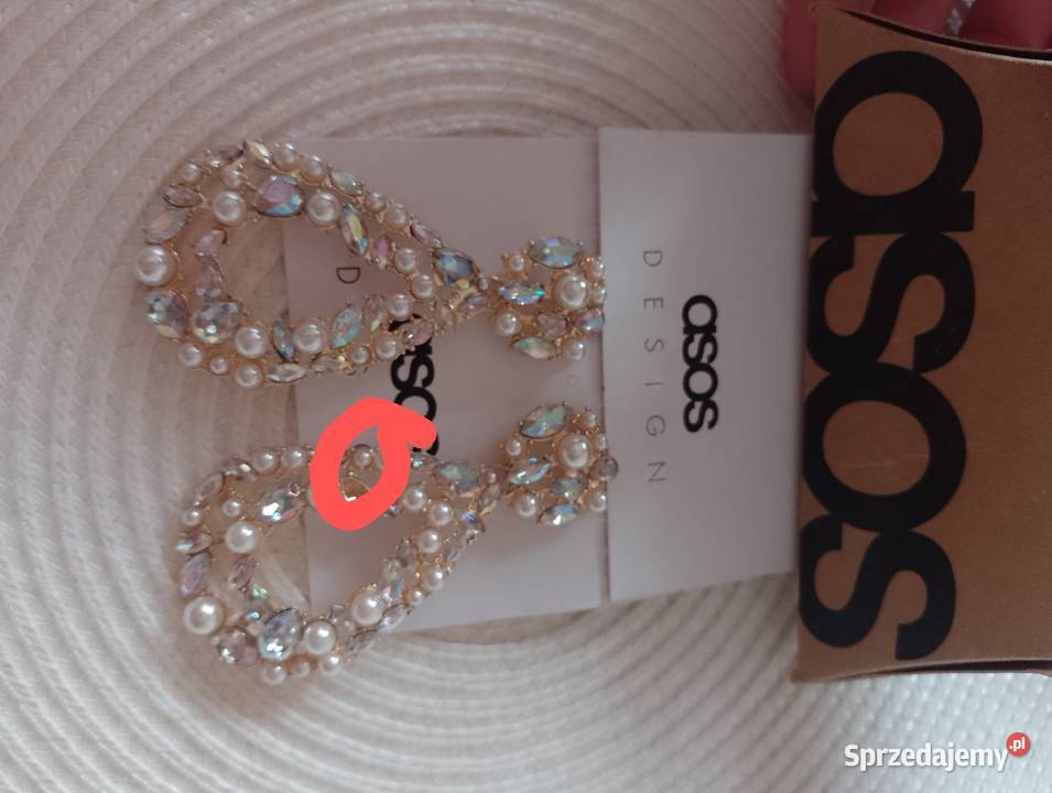 ASOS Wytworne długie Bogato zdobione kolczyki Kraków