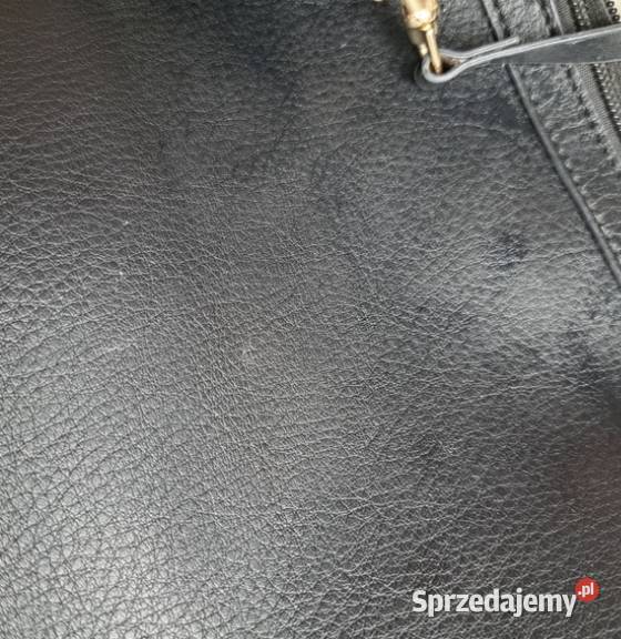 Czarna kopertówka z ekoskóry z paskiem na rękę Dla kobiet Trąbki Wielkie