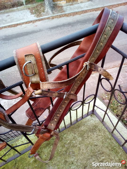 Uprząż konia skórzana PRL Goniądz