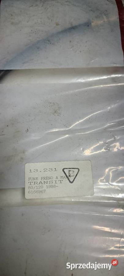 Linka hamulca ręcznego tył FORD TRANSIT mk3 8592 Luzino