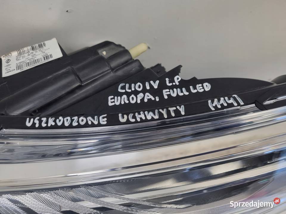 LAMPA LEWA Renault Clio IV LIFT PRZEDNIA lewy lubelskie Rudka