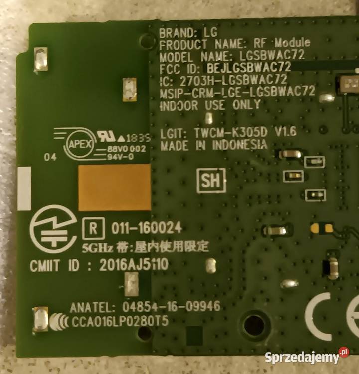 LG 43UK6750PLD Moduł Płytka WiFi Opole