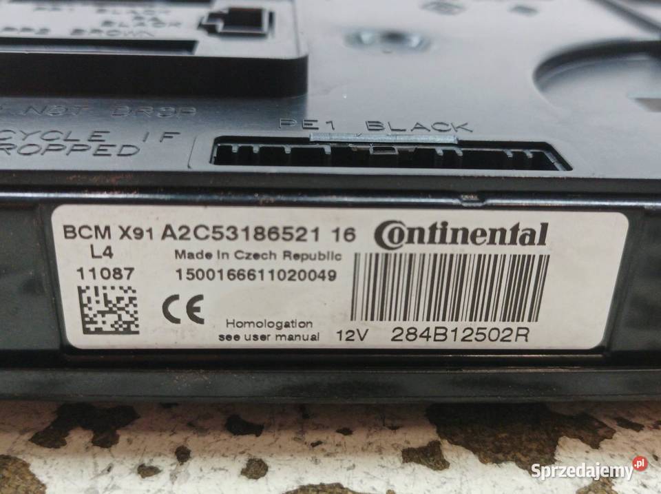 MODUŁ 284B12502R BCM X91 Renault Laguna III 2007