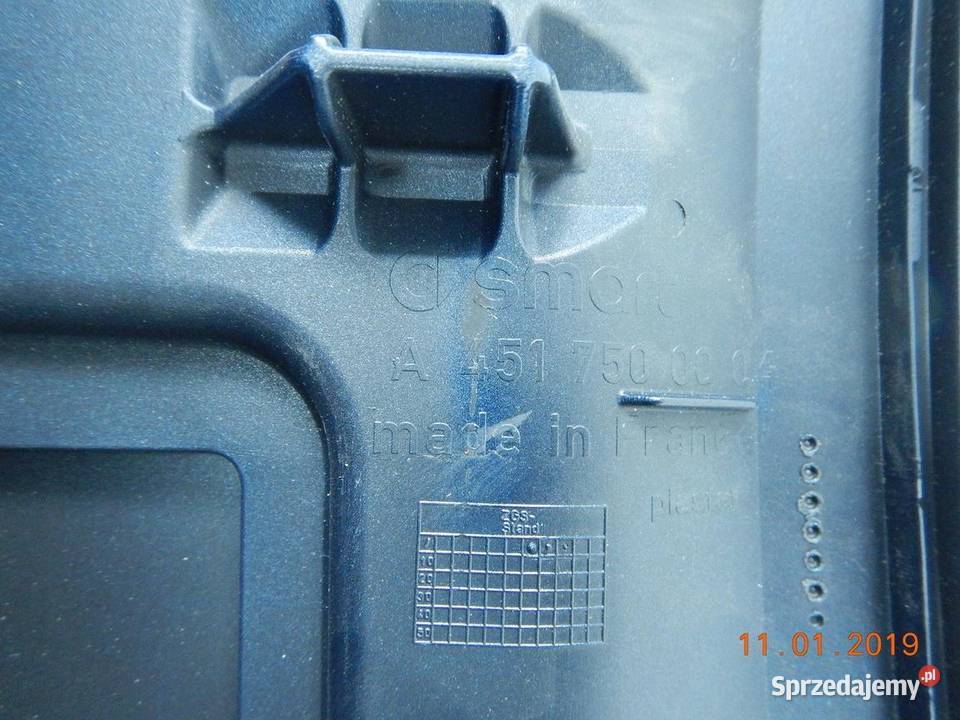 MASKA POKRYWA SILNIKA SMART FORTWO 0714