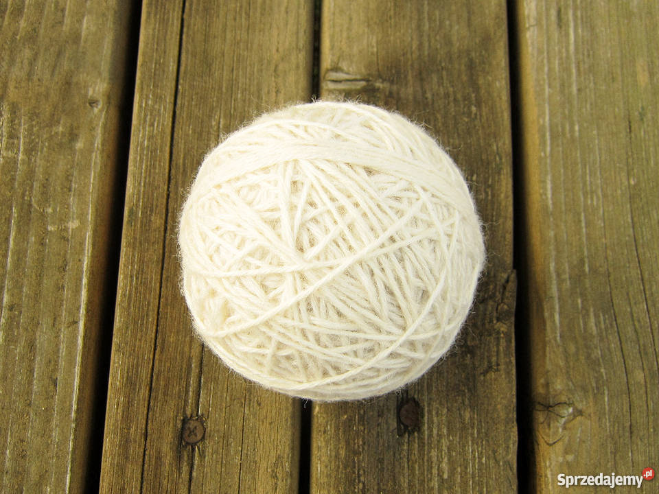 Włóczka wełna owcza naturalna 260g 90g Kraków