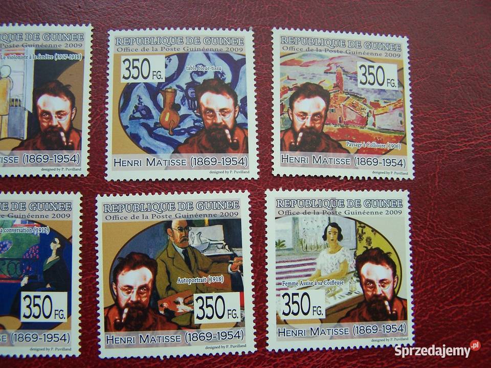 Gwinea 2009 MNH Sztuka Malarstwo Henri Matisse sprzedam