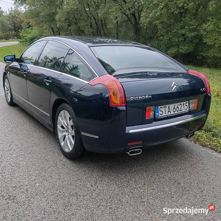 Citroen C6 30 HDi V6 240 Niebieski metalik 2992cm3 małopolskie Dobczyce