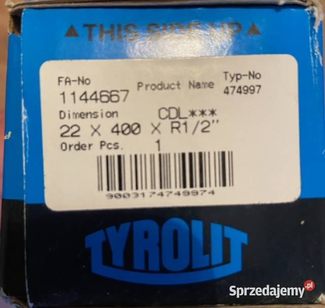 Wiertło koronowe Tyrolit CDL 22x400 Bydgoszcz