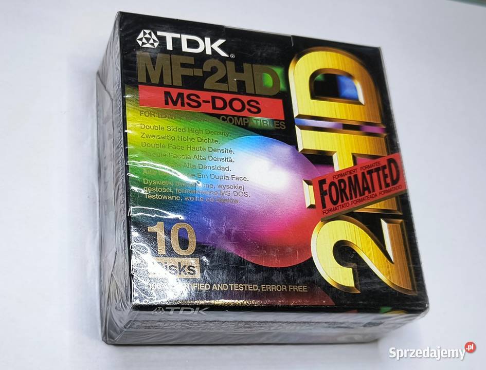 Dyskietki MF2HD TDK 10 sztuk nowe Gdańsk sprzedam