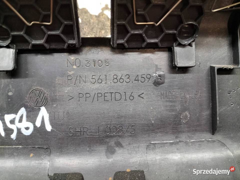 OSŁONA PROGU BAGAŻNIKA PASA TYŁ TAPICERKA KLAPY