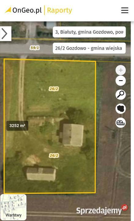 Sprzedam siedlisko z domem i budynkiem mieszkalny Białuty