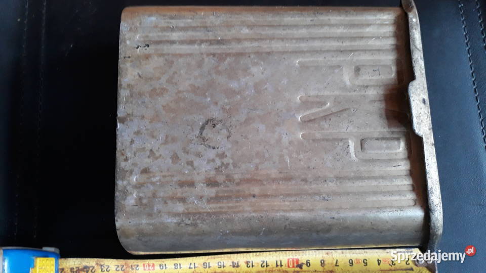 PKPPięknaduża zabytkowa popielniczka metalowa Pozostałe lubuskie