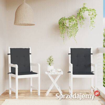 vidaXL Poduszki na krzesła ogrodowe 2 czarne Warszawa sprzedam