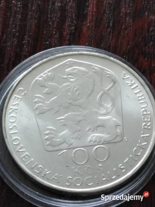Moneta 100 koron 1977 Czechosłowacja lubuskie