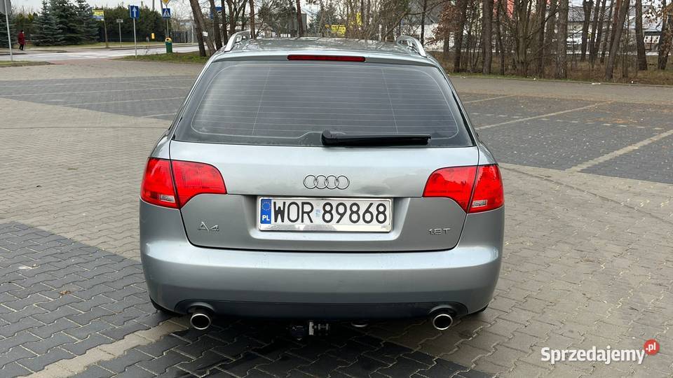 Audi A4 B7 18 turbo 163 benzynaLPG hak nieuszkodzony mazowieckie Małkinia Górna